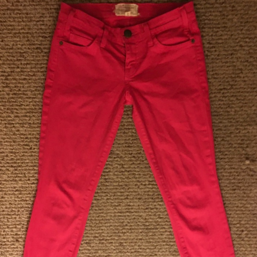 Current/Elliot Hot Pink Skinny Jeans, 24